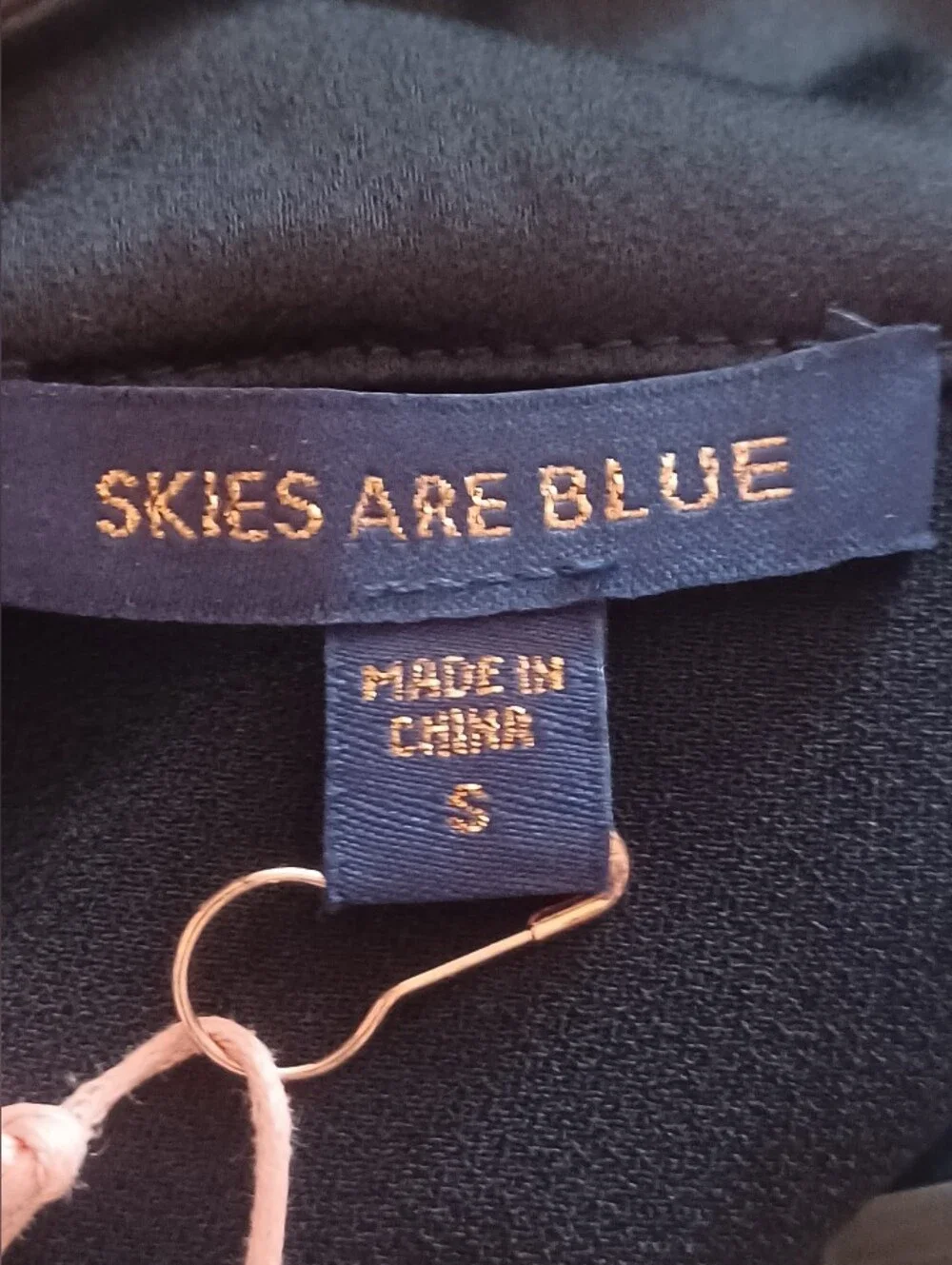 Skies Are Blue Black Cargo Pocket Mini Skirt